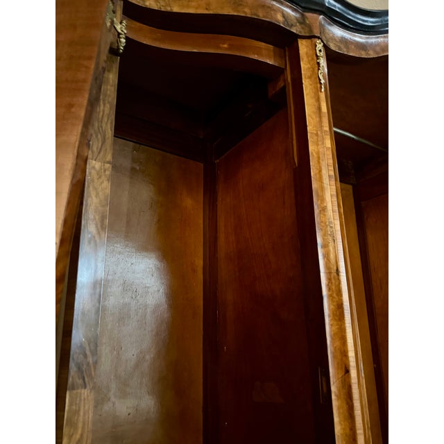 Antique Italian Venetian Burl Walnut Triple Armoire For Sale - Image 12 of 12