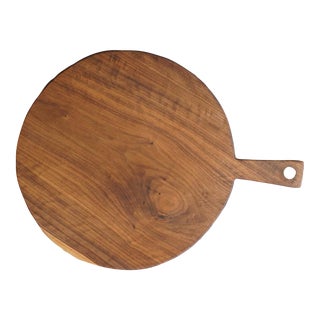 Round Walnut Serving Board For Sale