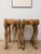 Mid-Century Modern 1960s Carved Wood Horse & Rider Stools – Sculptural Butcher Block Pair, One of a Kind For Sale - Image 3 of 5