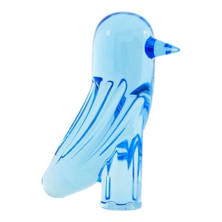 Jaime Hayon for Baccarat Faunacrystopolis Light Blue Crystal Bird 2020 For Sale