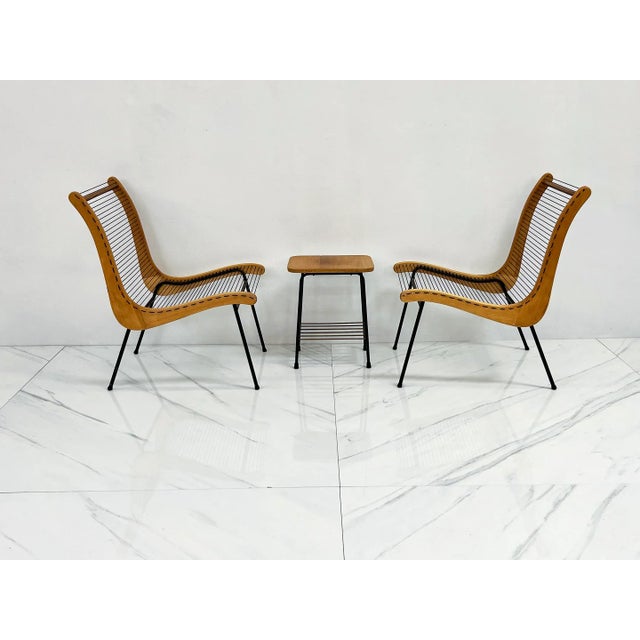 String Chairs With Matching Table by Carl Koch, Vermont Tubbs, 1950's For Sale - Image 4 of 13
