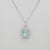 4.9Ct Santa Maria Aquamarine Pendant With Natural Diamond Accents: 14k Gold For Sale - Image 4 of 8