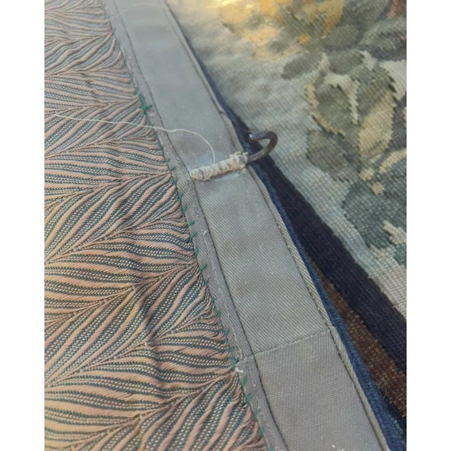 Aubusson Large Wall Hanging Verdure Tapestry France For Sale - Image 12 of 12