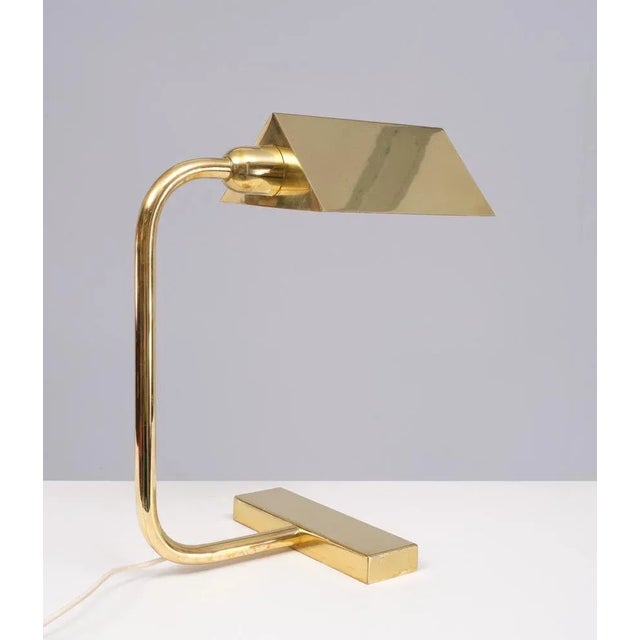 Mid-Century Modern Mid-Century Brass Table Lamp, Switzerland, 1972 For Sale - Image 3 of 11