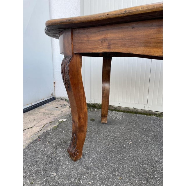 Early Walnut Dining Table, 1890s For Sale - Image 10 of 13
