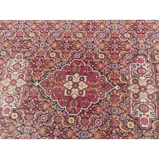 Very beautiful and old Dorokhsh khorassan rug with a nice and decorative design and beautiful natural colors, entirely...