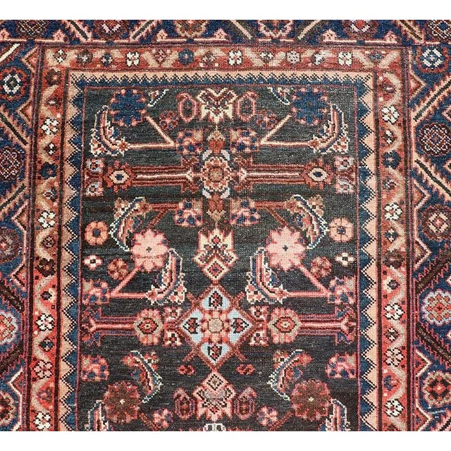 Antique Persian Hamadan Runner With All-Over Sub-Geometric Floral Design For Sale In Atlanta - Image 6 of 11