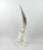 Postmodern 1990s Lucite Mounted Steer Horn For Sale - Image 3 of 9