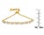 10K Yellow Gold over .925 Sterling Silver 1/10 Cttw Diamond Heart and X-Link 6���-9��� Adjustable Bolo Bracelet (H-I Color, I2-I3 Clarity) For Sale - Image 4 of 4