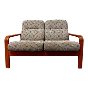 Mid Century Modern Danish Teak Loveseat by Nitex Mobler Denmark. C 1980s