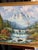 Mid 20th Century Large 39" Vintage W. Chapman Mountain Oil – Heavy Texture For Sale - Image 4 of 11