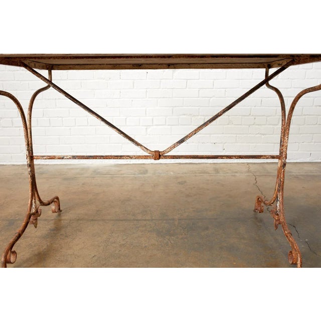 Rustic French Bistro Style Dining Table or Console For Sale - Image 12 of 13
