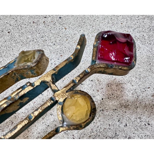 Metal Sculptural Wall Lamp by Albano Poli for Poliarte, 1960s For Sale - Image 7 of 18