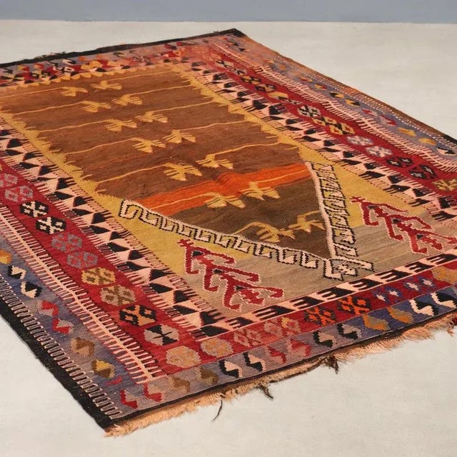 Kilim Rug in Wool For Sale - Image 10 of 10