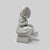 Victorian Antique German Bisque Figure of Unhappy Young Girl With Empty Bowl and Doll For Sale - Image 3 of 6