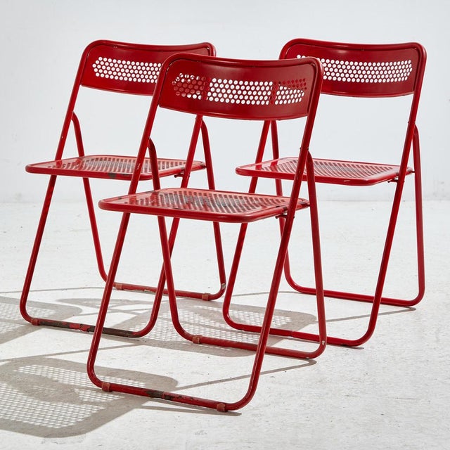 Metal Foldable Chair, 1980s For Sale - Image 16 of 16