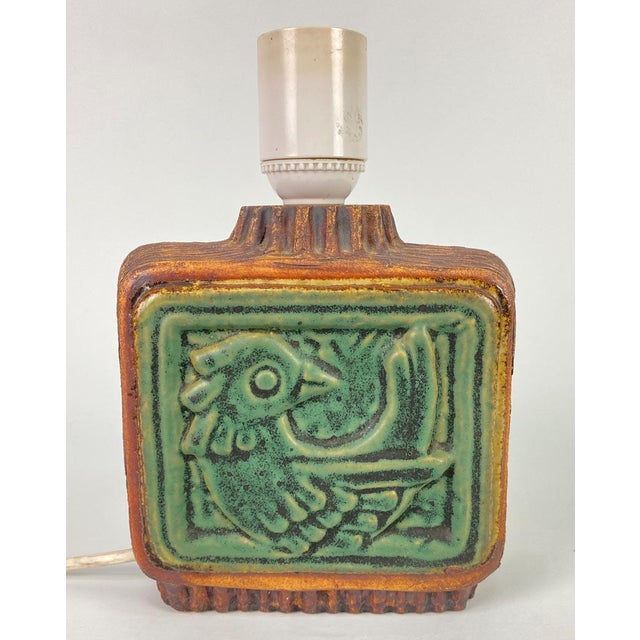Ceramic Ceramic Table Lamp by Willi Fischer for Ego Stengods Ateljé, 1960 For Sale - Image 7 of 7