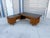 1960s Mid-Century Modern Walnut L-Shaped Executive Desk With Black Laminate Top For Sale In Los Angeles - Image 6 of 16