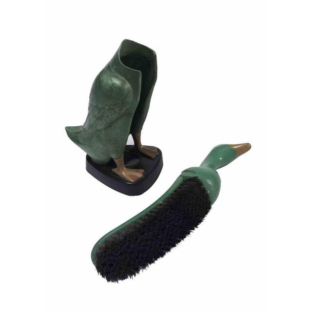 Duck-Shaped Bakelite Clothes Brush with Holder, Early 20th Century For Sale - Image 5 of 7