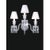 Collection regina wall lamp, metal and crystal, nca 204/ws by jago dimensions: d 48 x h 48 cm. Materials: metal, crystal....