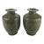 Antique Chinese Pair Green Vases For Sale