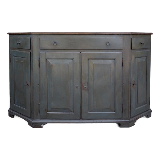 Antique Italian Four-Door Painted Sideboard For Sale