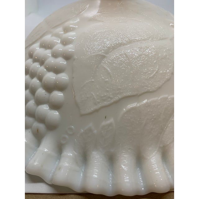 Mid Century Fenton Lg Milk Glass Compote Dish For Sale In Tampa - Image 6 of 9