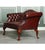 Gold Regency Camel Back Chesterfield Sofa in Hand-Dyed Burgundy Leather For Sale - Image 8 of 10