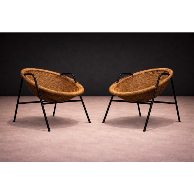 Brown Brazilian Mid-Century Modern Wicker Chair, Daniel R. Johnson, 1950s - Lot 459-585 For Sale - Image 8 of 11