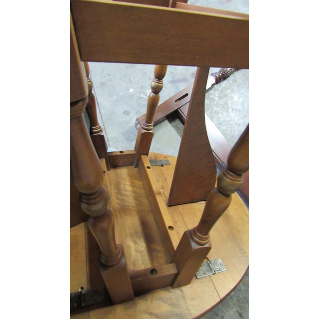 1980s Hitchcock Drop-Leaf End Table Farmhouse For Sale - Image 9 of 9
