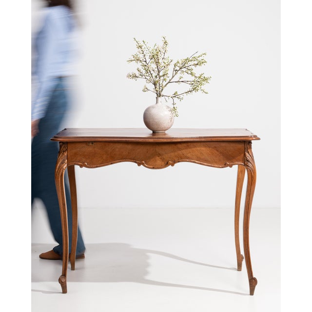 Louis XV Side Table with Single Drawer in Original Patina, Rococo Style, France, 19th Century For Sale - Image 10 of 16