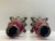Metal Mid 20th Century Red Faceted Baroque Inspired Candlesticks-a Pair For Sale - Image 7 of 9
