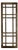 Mondrain Inspired Architecturally Salvaged Grill Style Tall Wood Window Frame For Sale