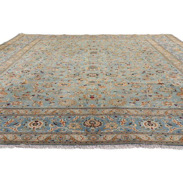 Traditional Vintage Persian Kashan Rug, 09'08 X 13'07 For Sale - Image 3 of 10