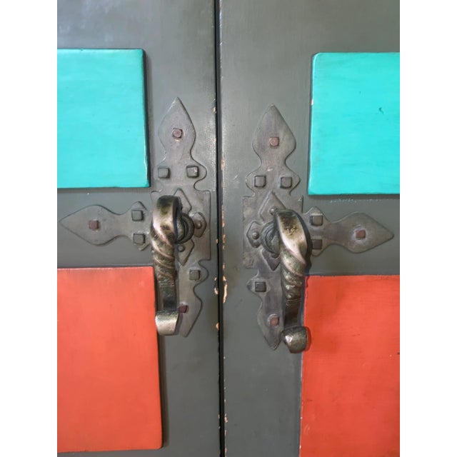 1920s 1920 Spanish Revival French Doors With Patterned Detail For Sale - Image 5 of 10