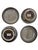 This elegant bowl set for four showcases the refined artistry of Bat Trang, Vietnam, renowned for its centuries-old...