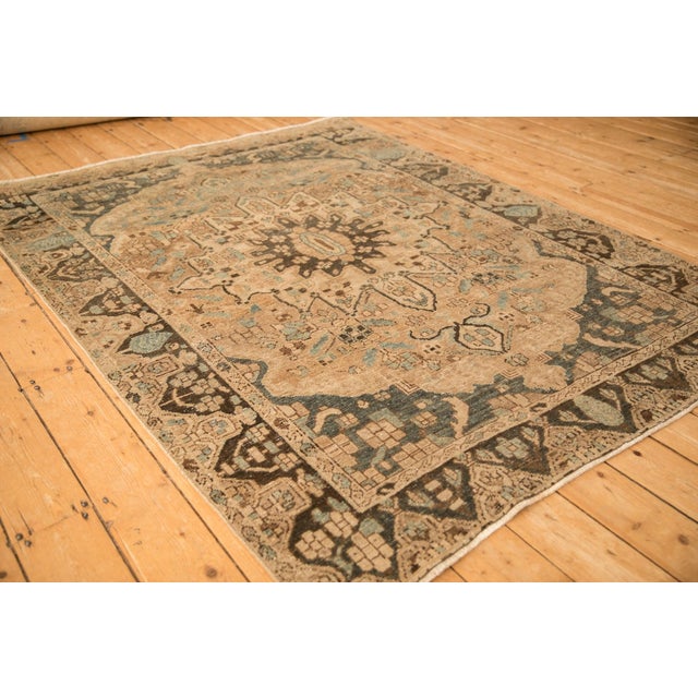 1940s Vintage Distressed Bakhtiari Carpet - 5'5" x 7' For Sale - Image 5 of 11