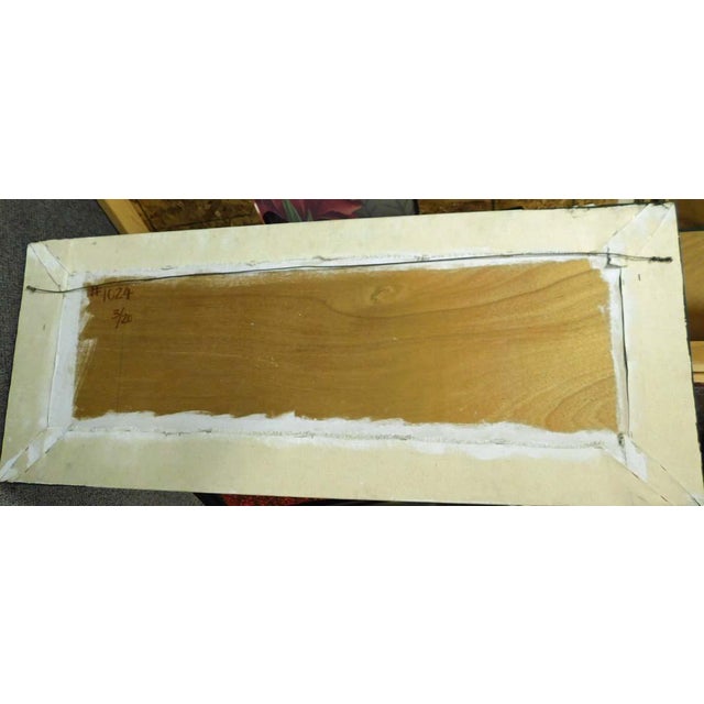 Paul Maxwell" Untitled" on Board Framed Signed Acrylic Stencil Cast Abstract For Sale In Denver - Image 6 of 7