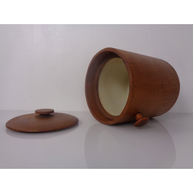 Brown Danish Teak Ice Bucket, 1960s For Sale - Image 8 of 13