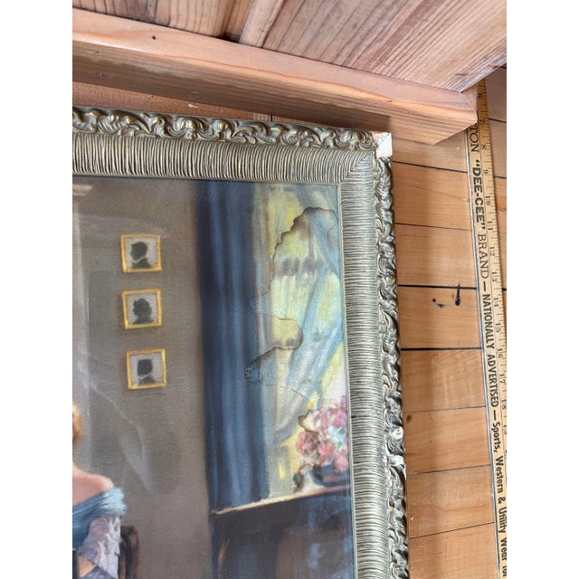 Mid-Century Modern Mid 20th Century Mid-Century Modern Ditlef Song of Love Print and Frame For Sale - Image 3 of 3