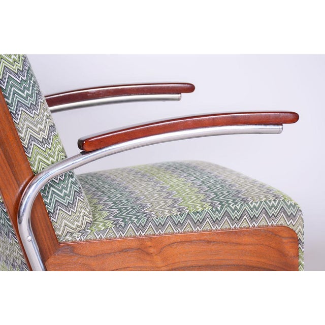 Wood Art Deco Armchair in Beech and Spruce, 1930s For Sale - Image 7 of 15