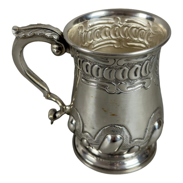 Small Vintage Handcrafted 800 Silver Pourer Carafe, 20th Century For Sale