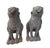 A Pair of Vintage Cast Iron "Moon Gazing" Hares For Sale - Image 4 of 8