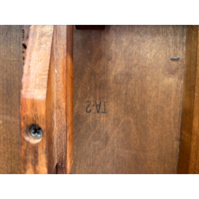 Vintage 1970s Ethan Allen Ok Solid Maple Draw-Leaf Dining Table For Sale - Image 12 of 12