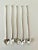 Mid-Century Modern French Sterling Tea Spoons With Heart Shape - Set of 4 For Sale - Image 3 of 11