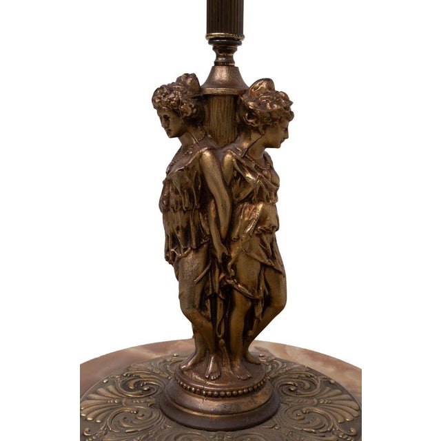 Onyx Floor Lamp from Deknudt, Belgium, 1970s For Sale - Image 4 of 14