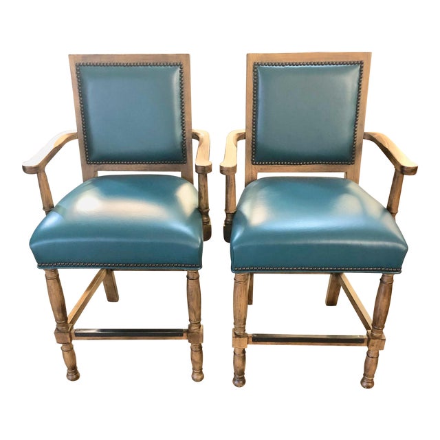 Modern Fairfield Ramsey 24” Bar Stool- A Pair For Sale