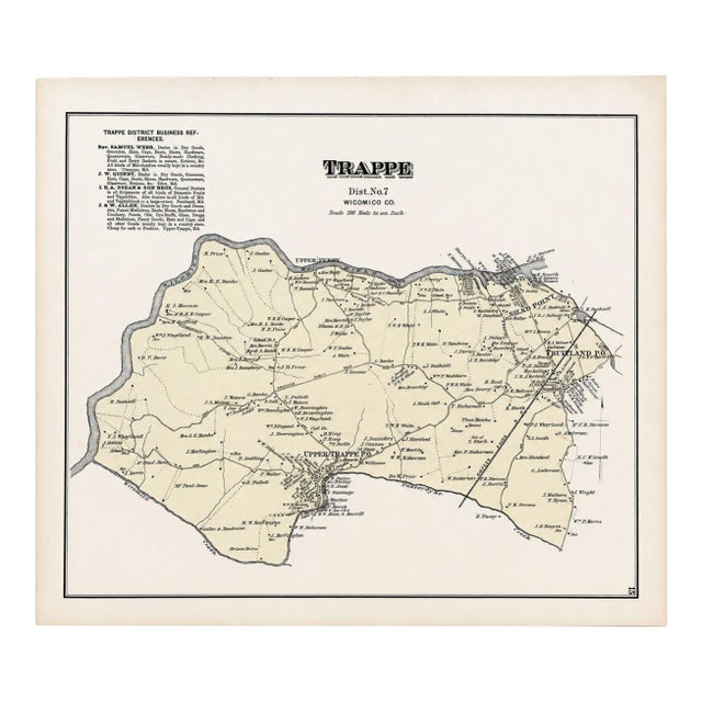 Trappe: Upper Ferry, Shad Point, and Fruitland in Wicomico County, Maryland, 1877 For Sale