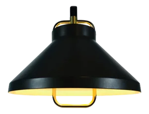 Brown Metal and Brass Pendant Lamp by Jo Hammerborg for Fog & Mørup, 1970s