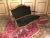 Solid walnut, hand-carved frame. Green velvet, historical upholstery in good condition.